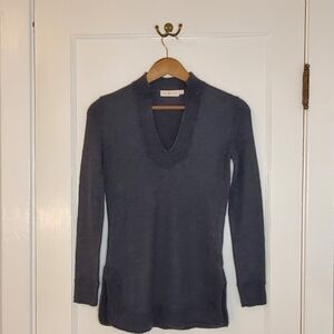 Tory Burch Merino Wool Tunic – Size XS – Dark Grey